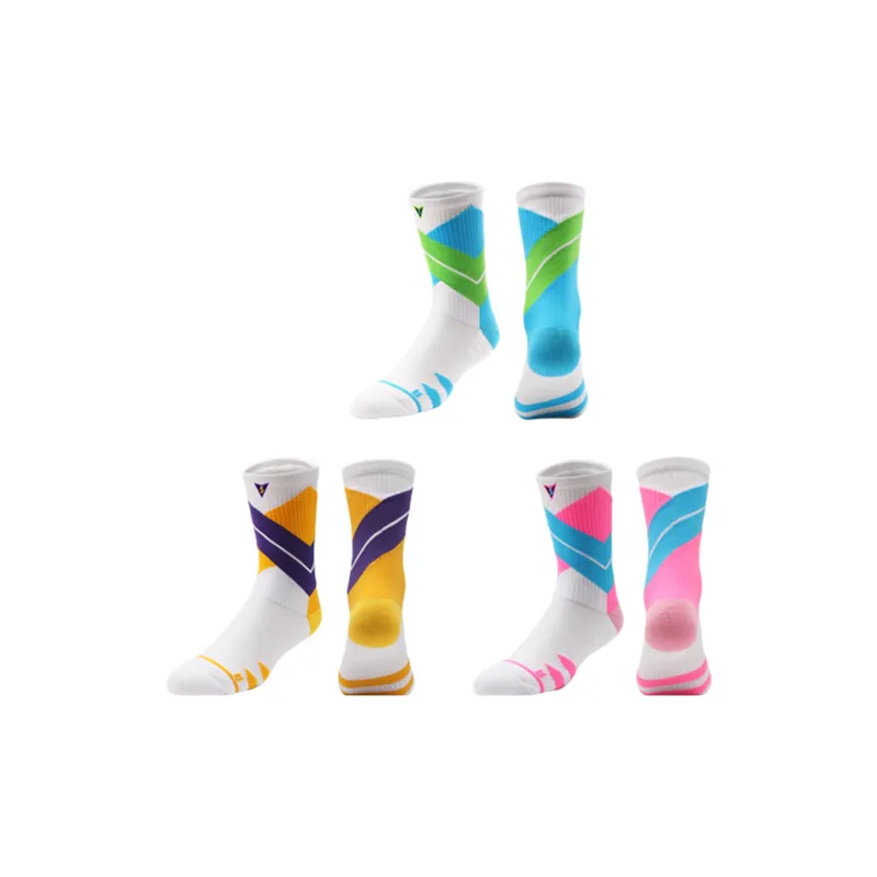 VEIDOORN Knee High Socks Unisex 3 Pack Black White Gray-10