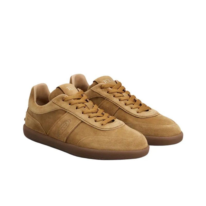 TOD'S Tabs Low Top Stylish Skateboarding Shoes Men's Brown-2