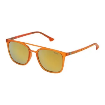 Police Injection Molded Aviator Sunglasses Women's Orange
