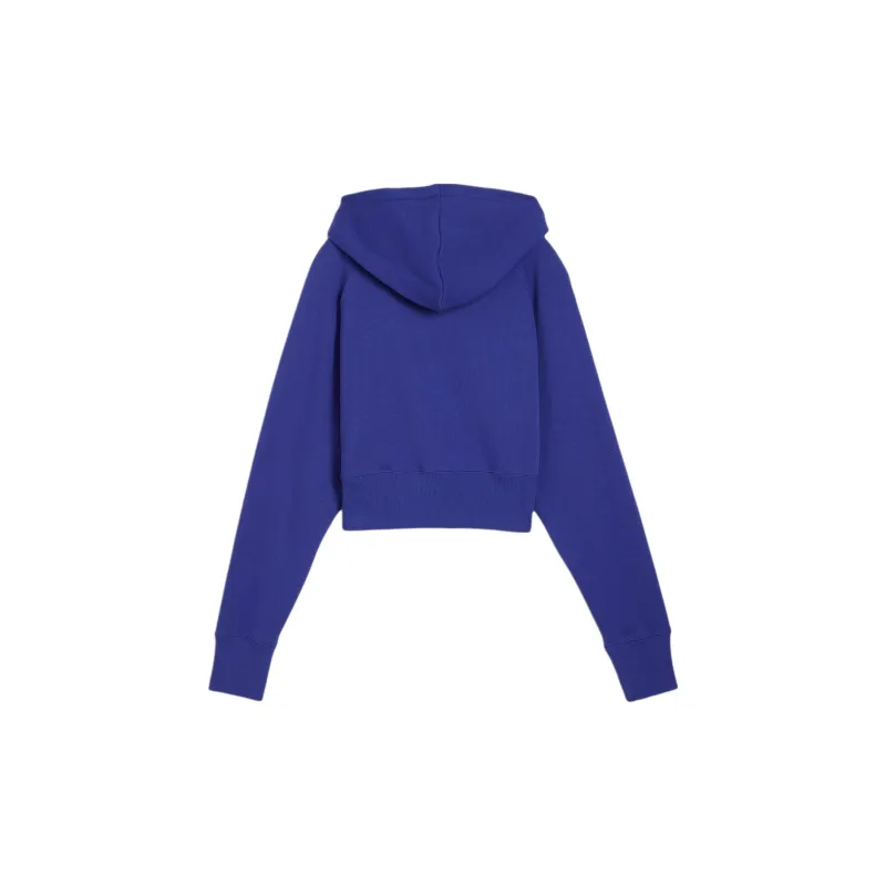 PUMA CLASSICS+RELAXED Hoodie Sweatshirt Women's Blue Purple-1