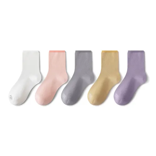 FUGEER Women's Mid-Calf Socks