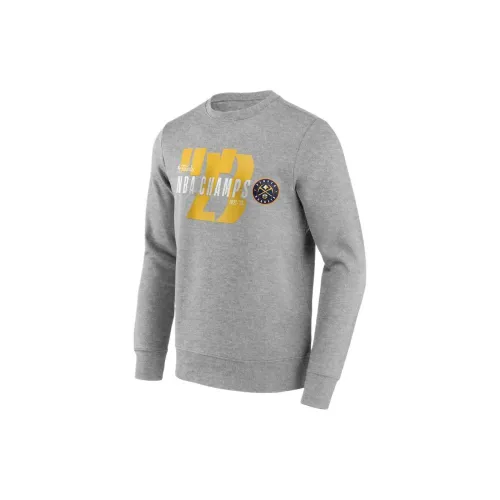 NBA Nuggets Sweatshirts Men Gray