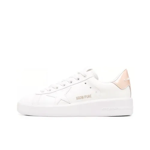Golden Goose Purestar Low-Top Stylish Skateboarding Shoes Women's White