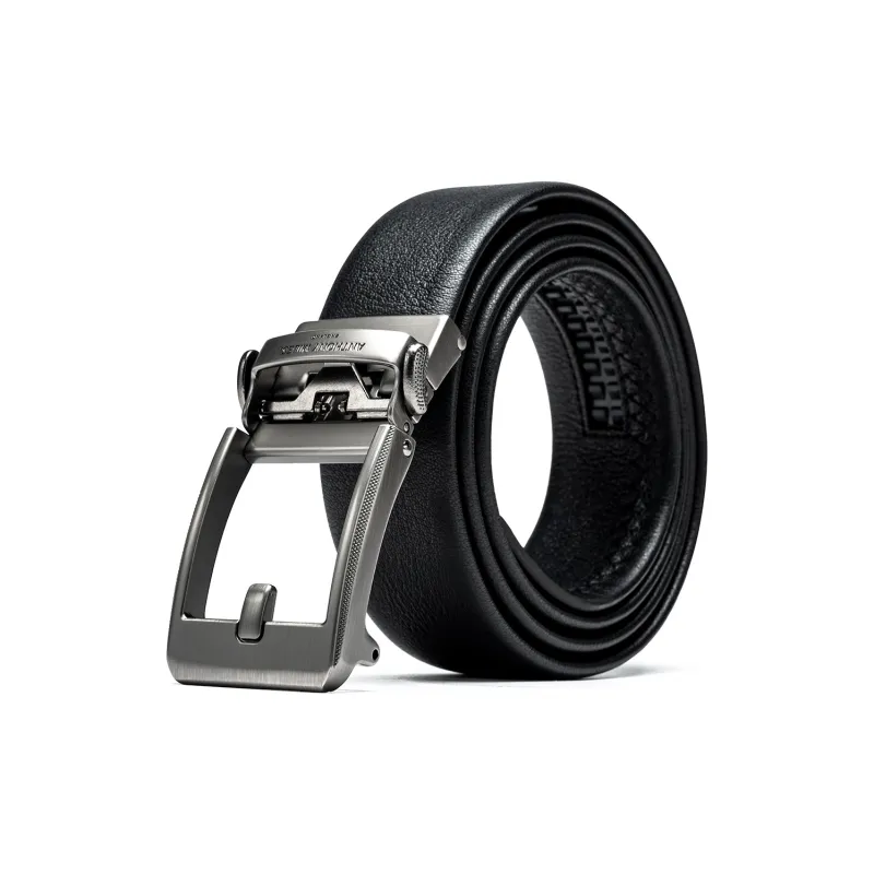 Anthony Miles Cow Leather Zinc Alloy Leather Belts Men's Width  3.5cm-0