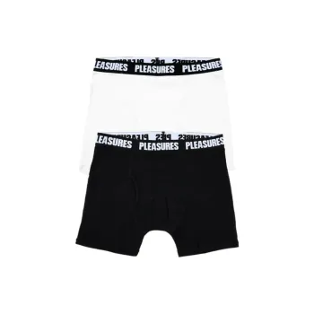 PLEASURES Boxer Brief 2 Pack 'Black/White'