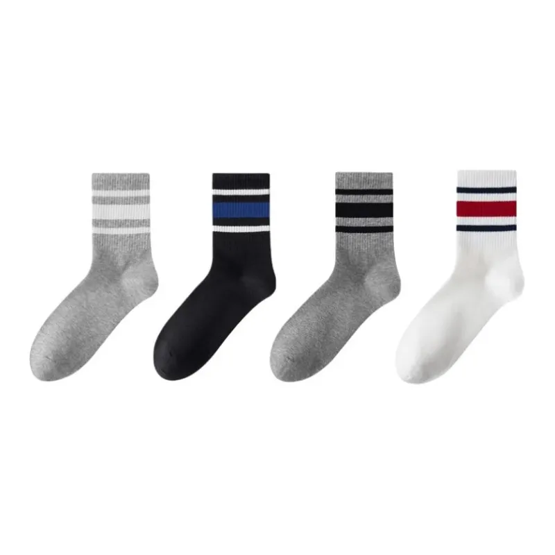 MIIOW Mid Calf Socks Men's 4 Pack-8