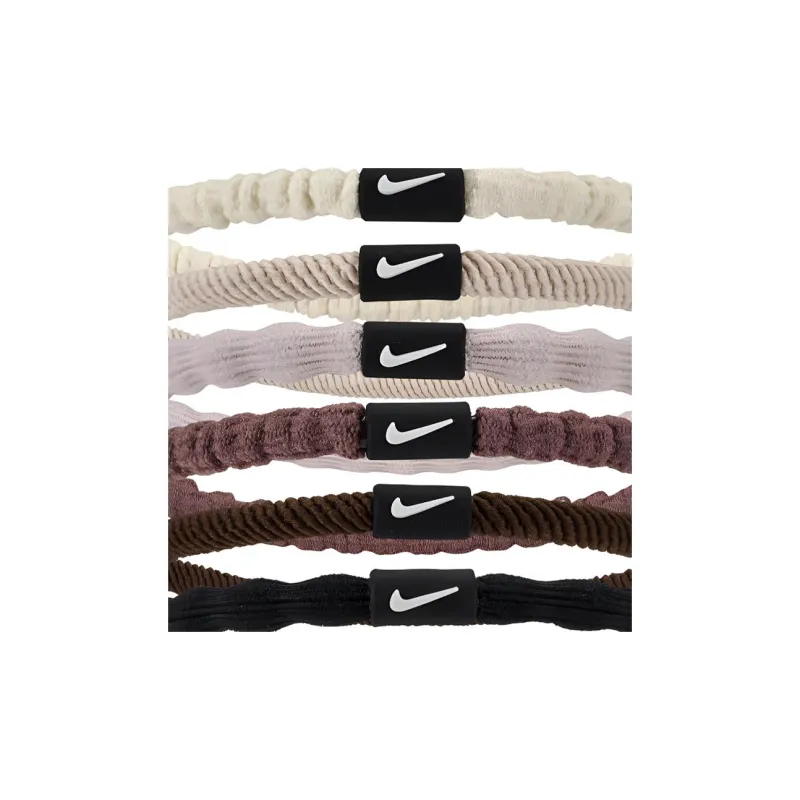 Nike Silk Hair Tie Unisex White/Beige/Pink/Umber/Brown/Black-2