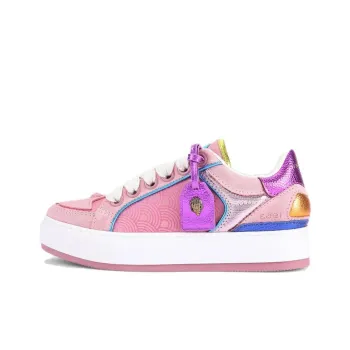 Kurt Geiger London Southbank Tag Low Top Skateboard Shoes Women's Pink
