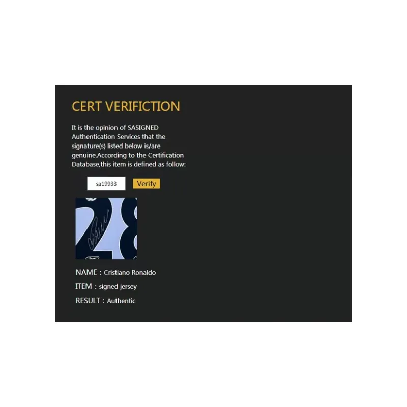 Three For Lisbon Athletic Cristiano Ronaldo Ronaldo Hand-Signed Soccer Apparel Jersey Includes SA Certificate-5