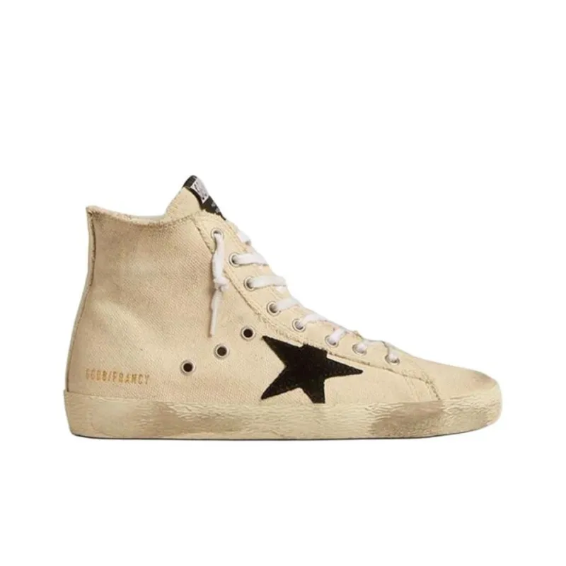 Golden Goose Francy High Top Skateboard Shoes Women's White-1