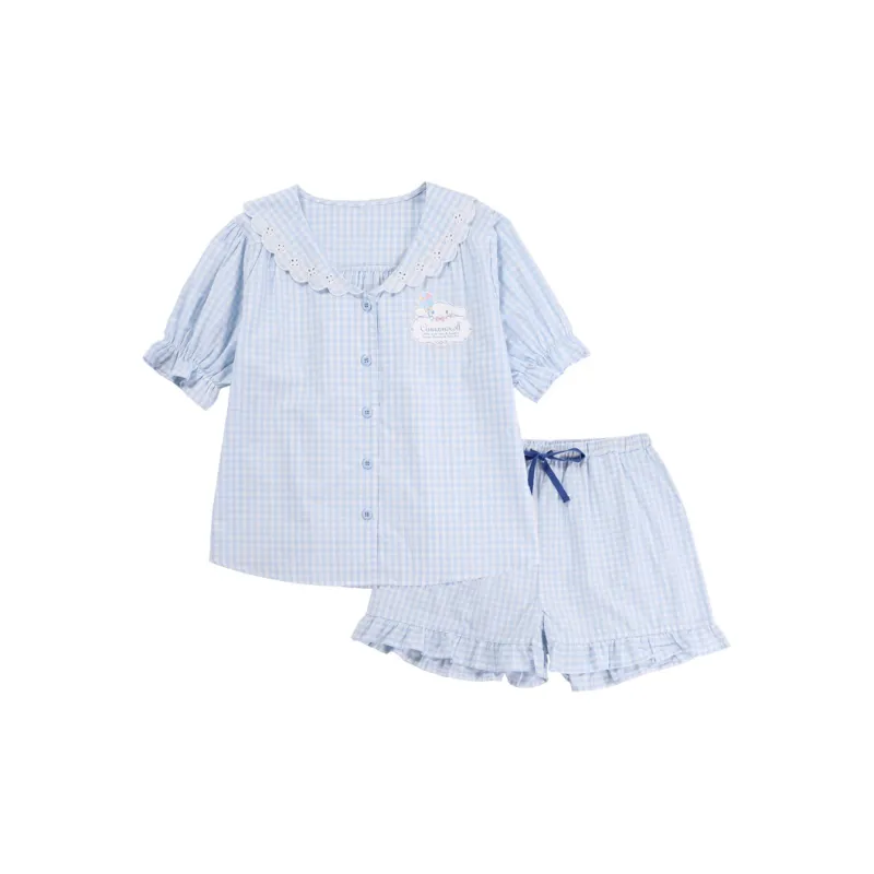 Tutuanna* Pajama Set Women's Red/Light Blue/Marine Blue-1