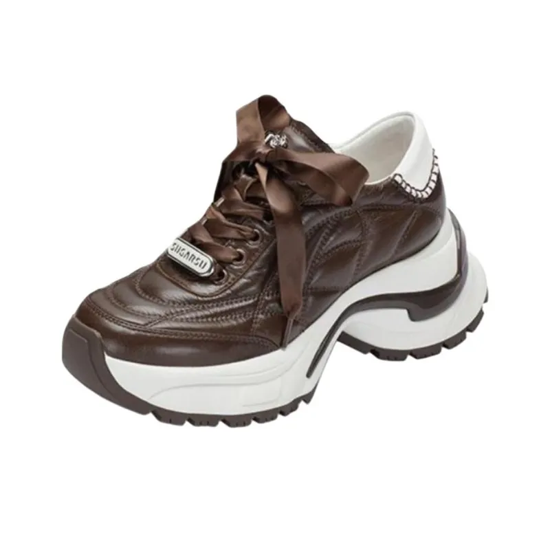 SUGARSU Wear Resistant Low Top Chunky Sneakers Women's-3
