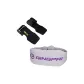 Gray Purple 15cm Wide Belt+Black Lifting Strap