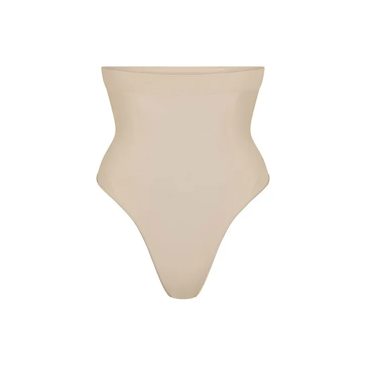 SKIMS SEAMLESS SCULPT HIGH-WAISTED THONG Underpants Women's SAND/Sand-0