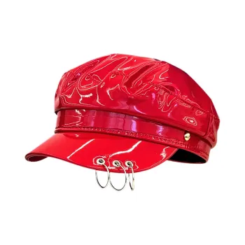 SLEEPYWALK Pu Leather Baseball Caps Women's