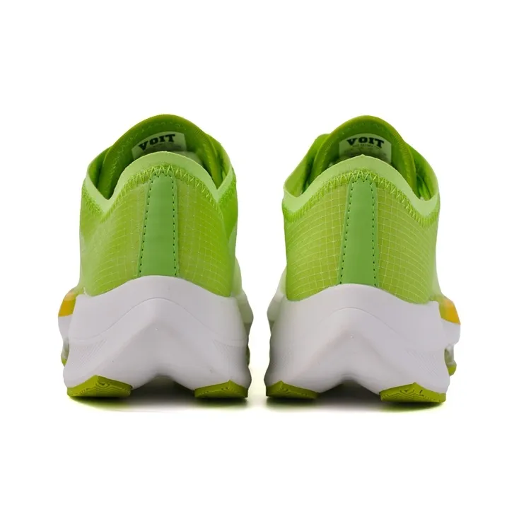 VOIT Cushioning Coverage Rebound Abrasion Resistant Breathable Slip Resistant Low Top Running Shoes Men's Neon Green-4