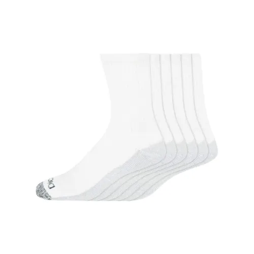 Dickies Mid-Calf Socks Men's 6 Pack White