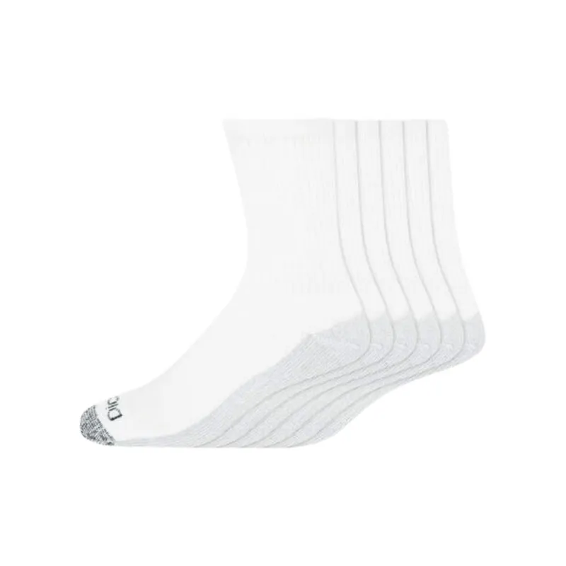Dickies Mid-Calf Socks Men's 6 Pack White-0