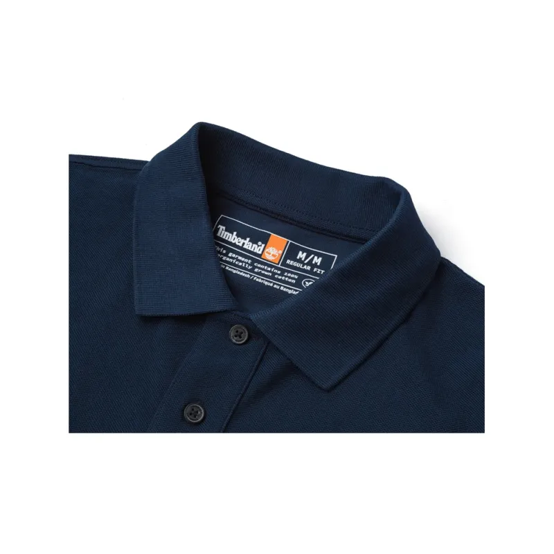 Timberland Polo Shirt Men's Dark Sapphire-2
