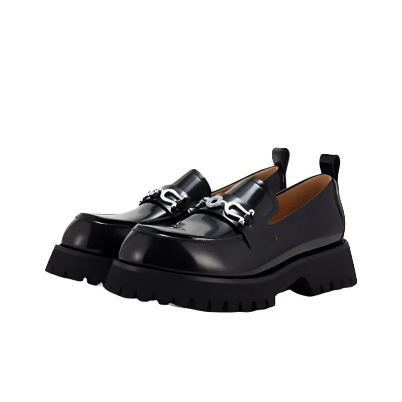 Teenie Weenie Loafers Women's Black/Burgundy-2