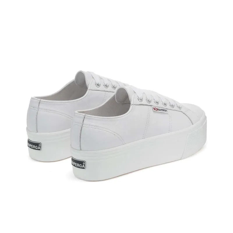 SUPERGA Abrasion-Resistant Low-Top Skateboard Shoes Women's Optical White-2