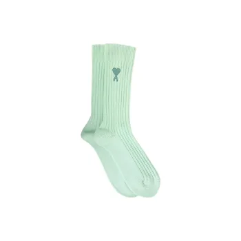 AMIPARIS Logo Plain Socks 'Aqua'