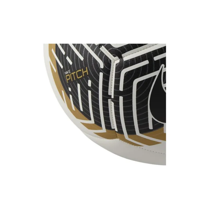 Nike Size 3, Size 4, Size 5 Soccer Rubber Machine Stitched Soccer Ball Unisex Black White Gold-2