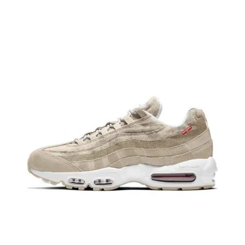 Nike Air Max 95 Running Shoes Unisex Low-Top Beige/White