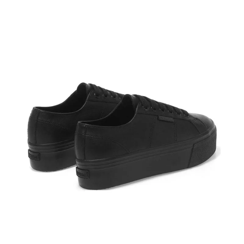 SUPERGA Low-Top Skateboard Shoes Women's All Black-3