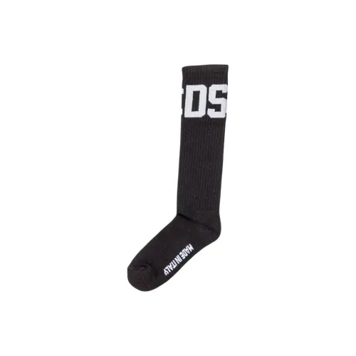 GCDS Logo-Jacquard Ribbed Knit Socks