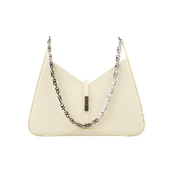 GIVENCHY Cut Out Series Shiny Brushed Calfskin Portable Crossbody Bag, Shoulder Bag Women's Yellow