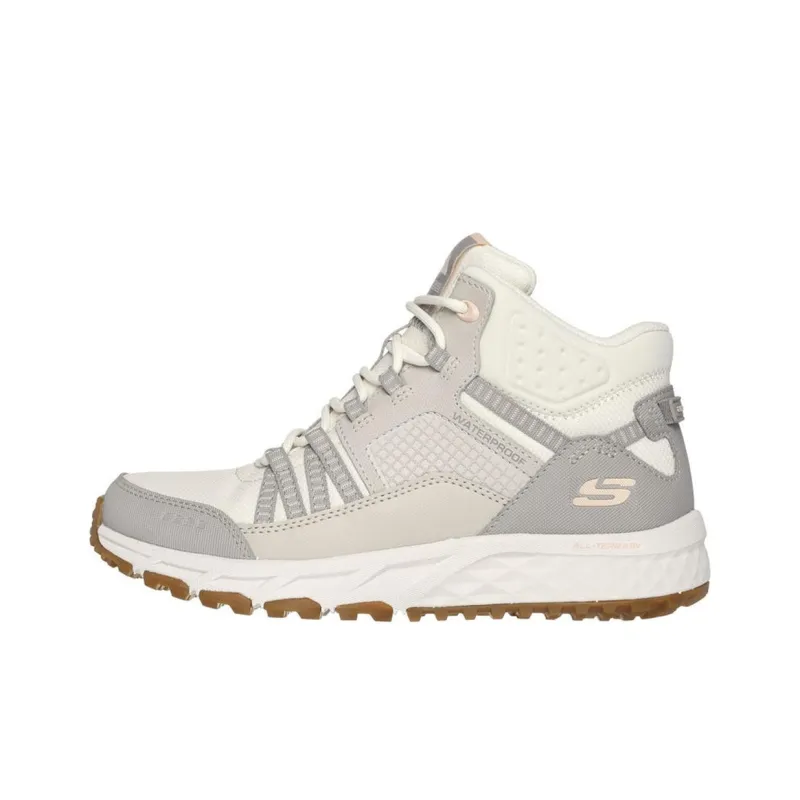 Skechers Escape Plan Anti-Slip Wear-Resistant Mid-Top Outdoor Shoes Women's Ecru-0