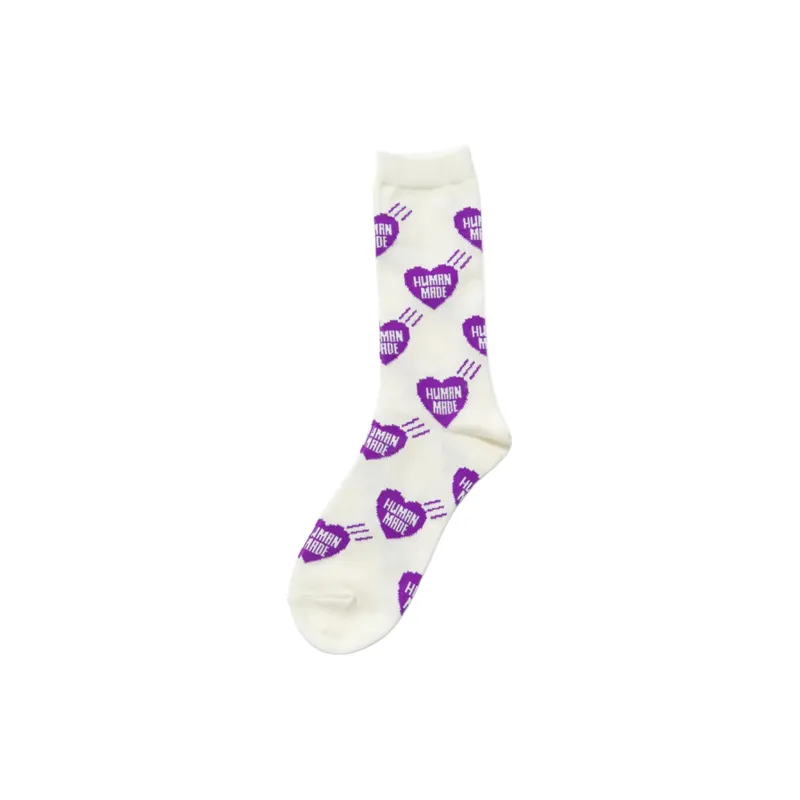 HUMAN MADE Heart Pattern Socks Red-6