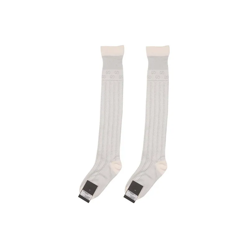 GUCCI Knee-High Socks Women's 1 Pack White-0