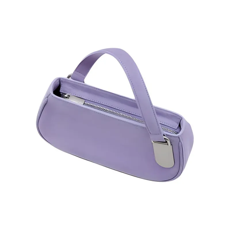 TAD FAB Suede Surface Handbag Women's Lavender-1