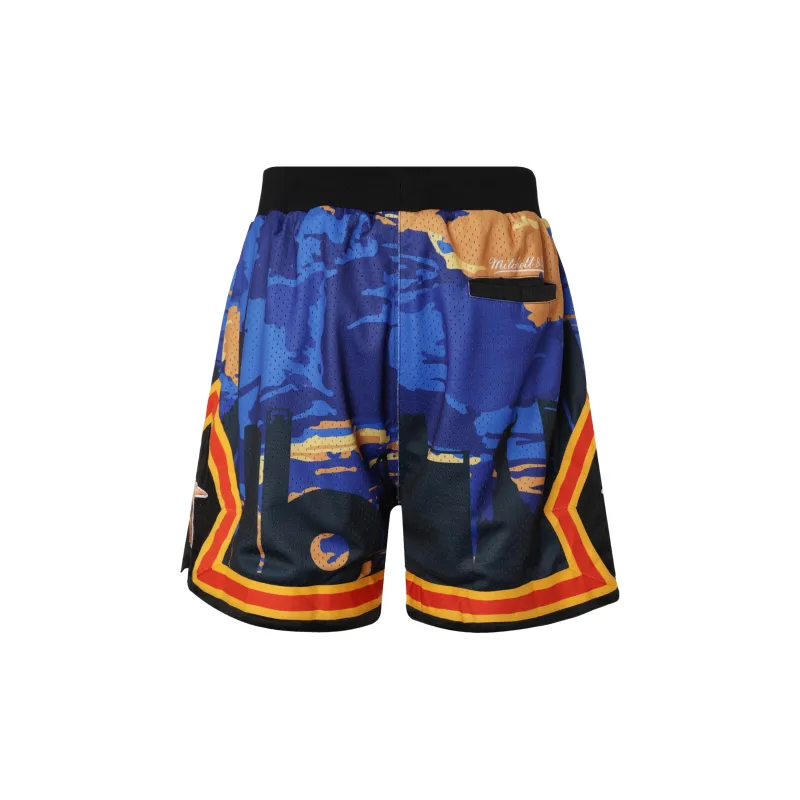 Mitchell Ness Sneakercon X Jeff Hamilton Co branded Series Basketball Shorts Unisex Black-2