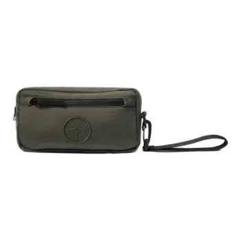 STONE ISLAND Nylon Handbags Clutches Men's Musk Green