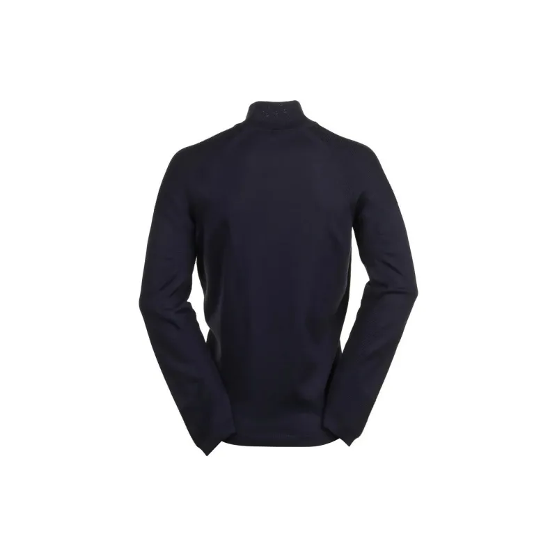 HUGO BOSS Logo Detailed Zip Neck Jumper-1