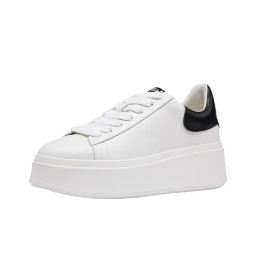 ASH Low-Top Skateboard Shoes Women's White Black