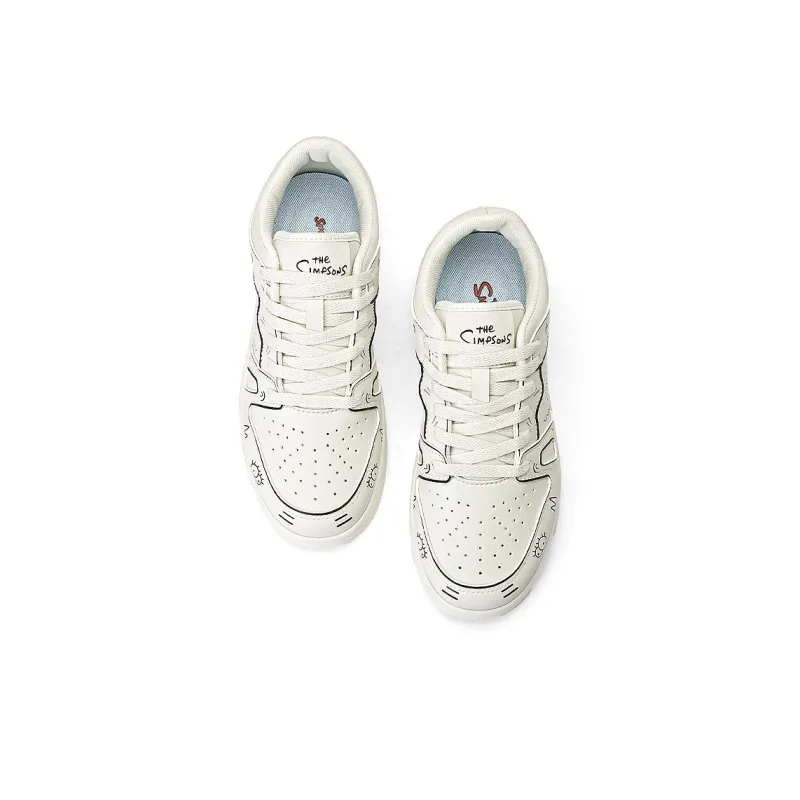 The Simpsons Low Top Casual Shoes Unisex Beige Apricot-4