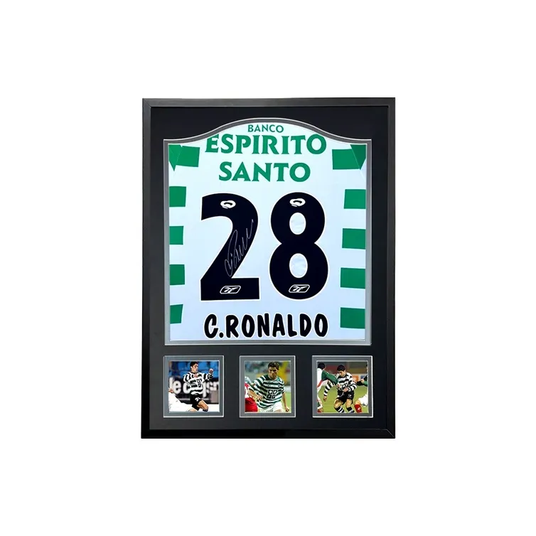 Three For Lisbon Athletic Cristiano Ronaldo Ronaldo Hand-Signed Soccer Apparel Jersey Includes SA Certificate-1