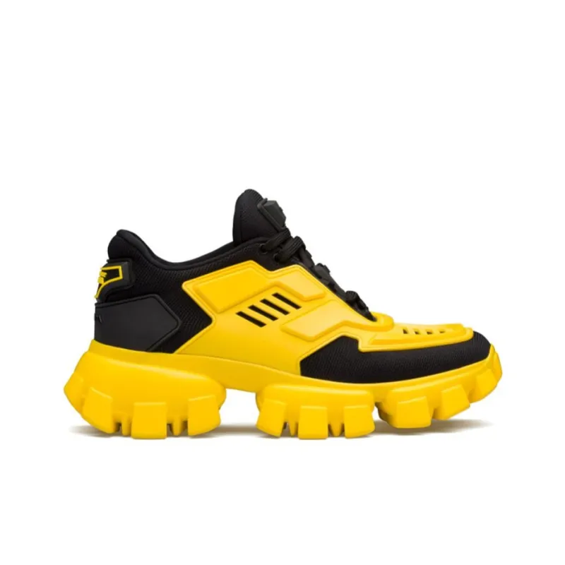 PRADA Cloudbust Thunder Casual Shoes Women's Low Top Black/Yellow-1