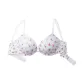 5UNA White/Floral Print Double Gathering Style-2805