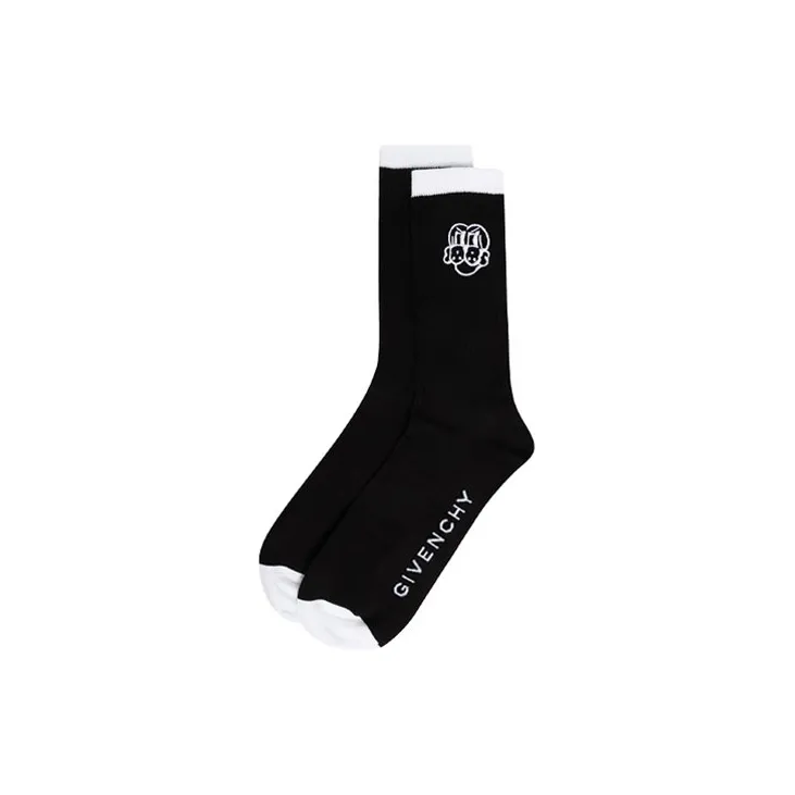 Givenchy Sport Socks With Dog 'Black/White'-0