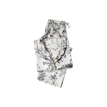 Victoria's Secret Satin Long Pajama Set Pajama Set Women's White