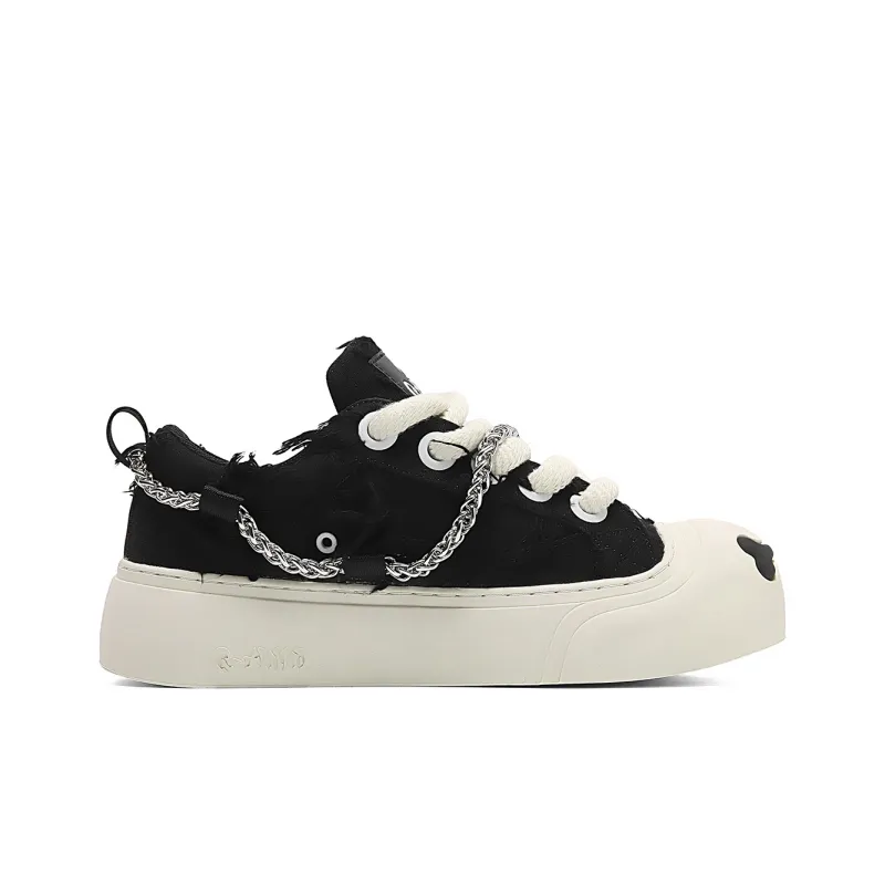 Q AND Coverage Slip Resistant Cushioning Abrasion Resistant Height Increasing Low Top Skateboard Shoes Unisex-23