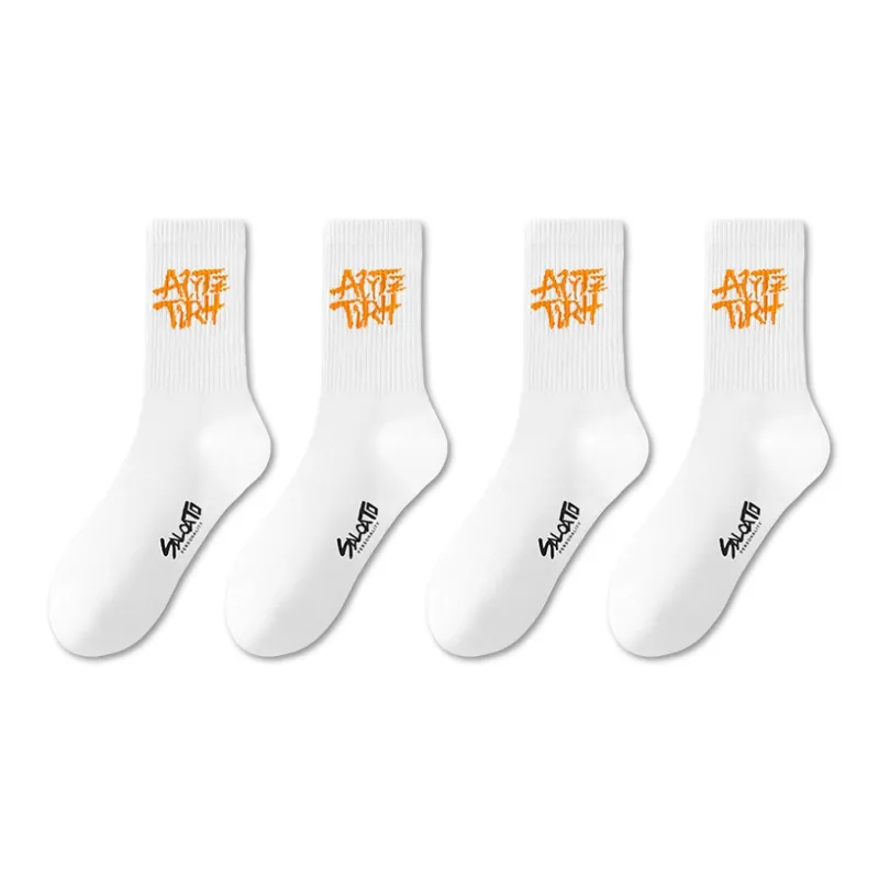 LUOLIAN Mid Calf Socks Unisex 4 Pack-35