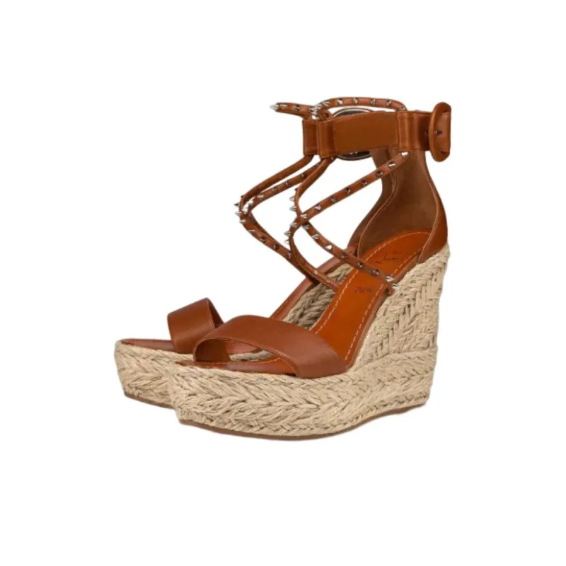 CL One Strap Sandals Women's Brown-2