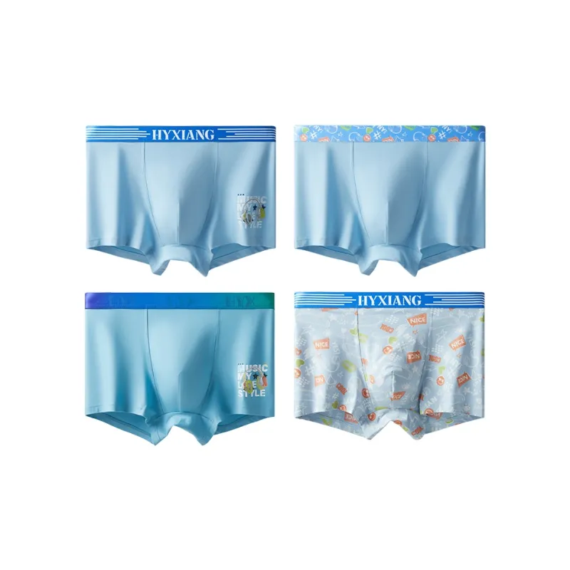 H YXIANG Underpants Men's 4 Pack-8