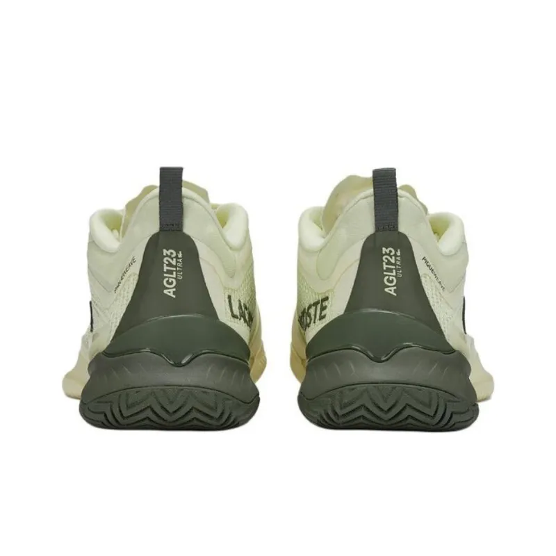 LACOSTE Low Top Tennis Shoes Women's Light Yellow-4